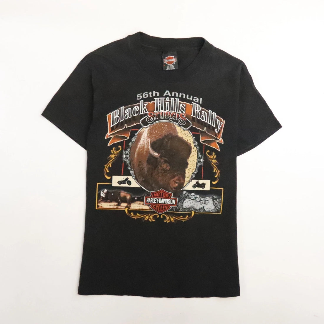 Vintage Harley Davidson Black Hills Rally Sturgis Buffalo T-Shirt Medium 90s