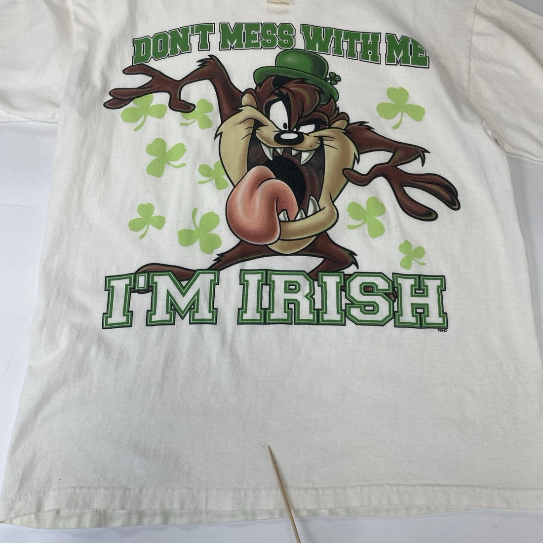 Vintage St. Patrick's Day Irish Taz T-Shirt Size Medium