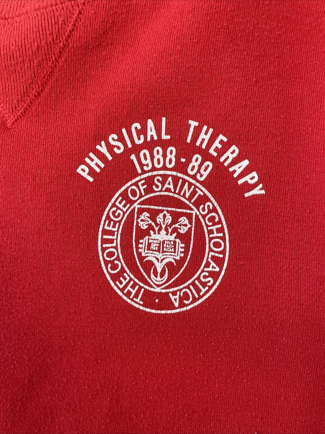 Vintage Saint Scholastic Physical Therapy Russell Athletic Sweatshirt Large 90s