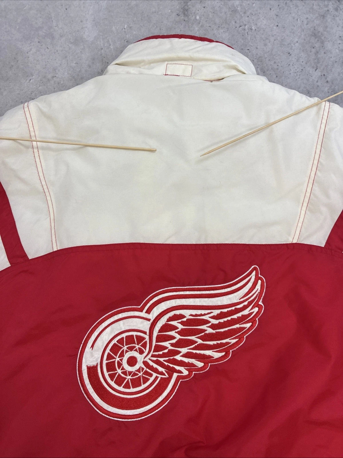 Vintage Detroit Red Wings Puffer Jacket Size 2XL NHL