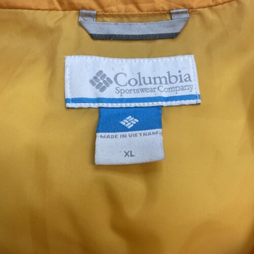 Columbia Puffer Jacket Size XL Mango Orange Down Insulated