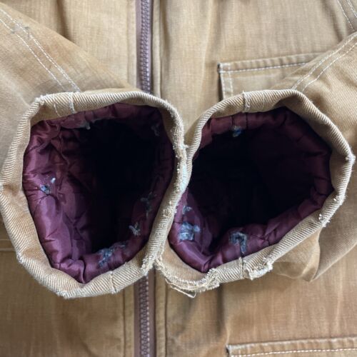 Vintage Robert Lewis Idea Coat Jacket Size 42 Brown Sherpa Lined