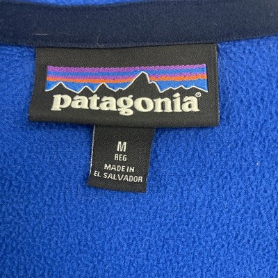 Patagonia 1/4 Zip Pullover Fleece Jacket Size Medium Blue