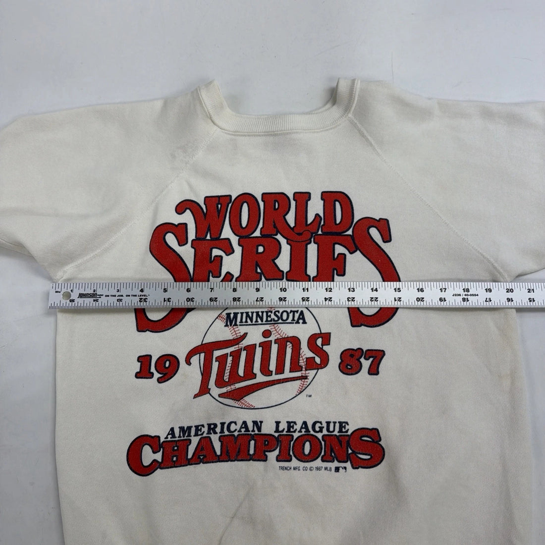 Vintage Minnesota Twins World Series Sweatshirt Large 1987 80s MLB