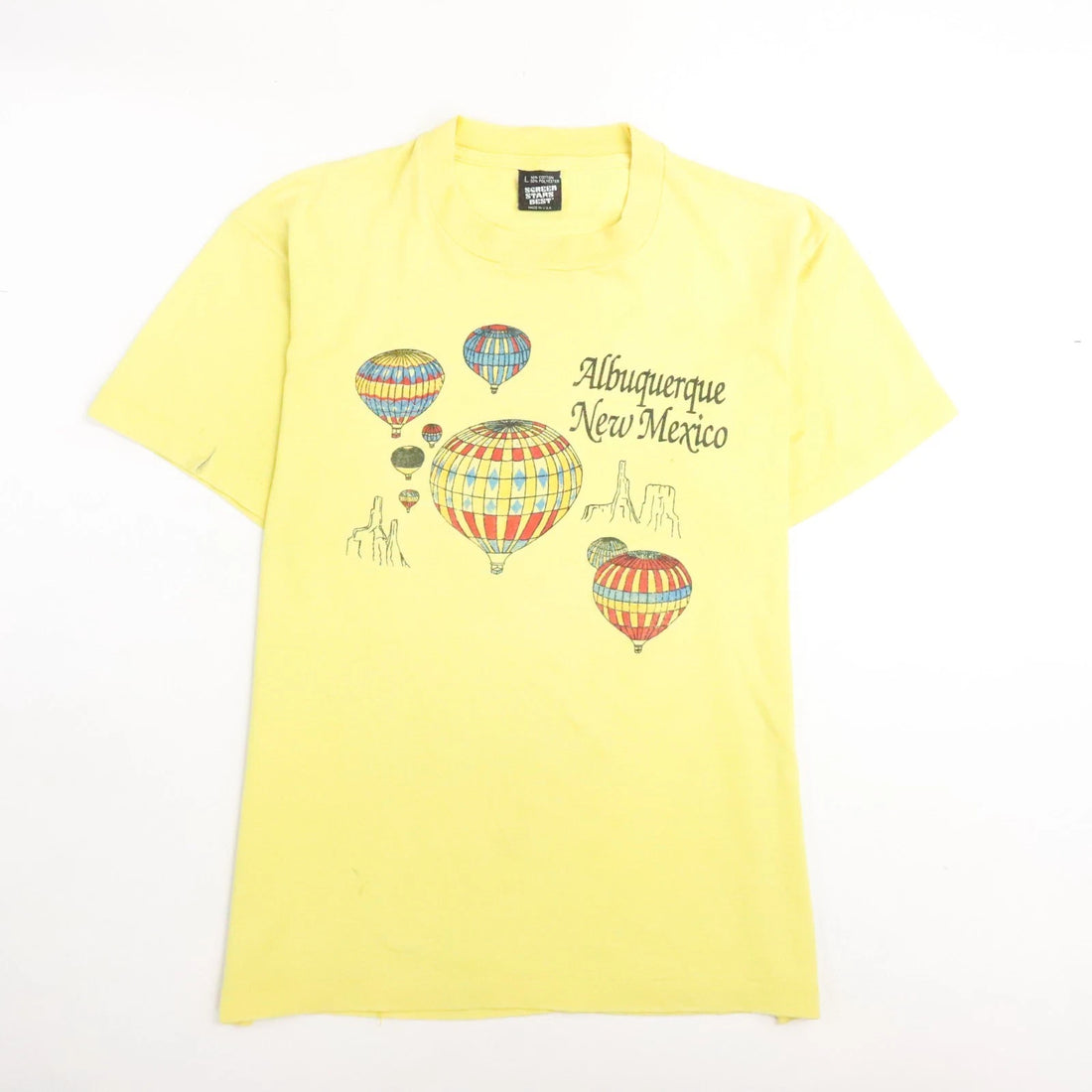 Vintage Albuquerque New Mexico Air Balloons T-Shirt Size Large 80s