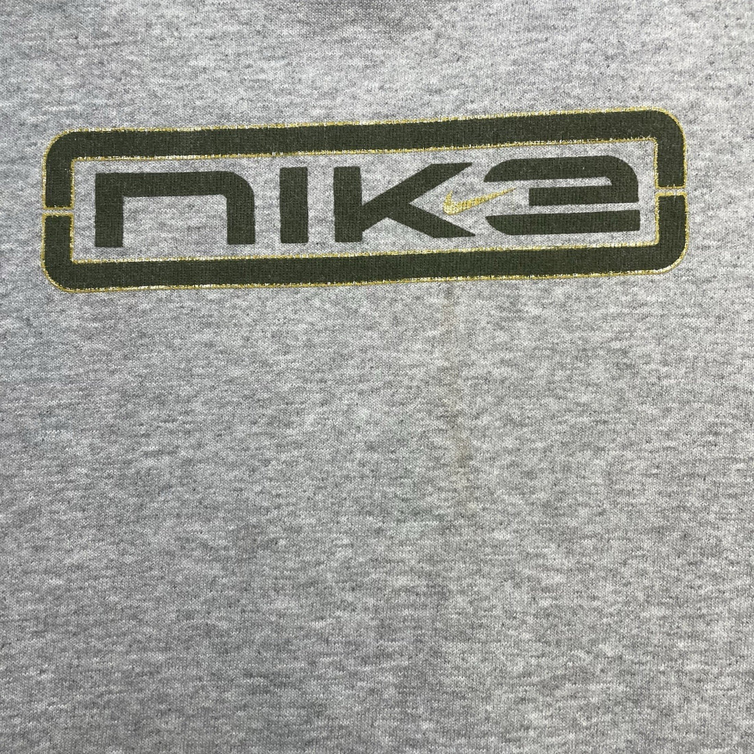Vintage Nike Spell Out Crewneck Sweatshirt Size Large Gray