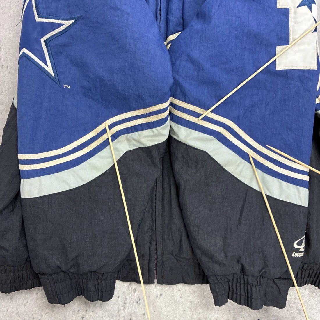Vintage Dallas Cowboys Logo Athletic Puffer Jacket Size Large NFL