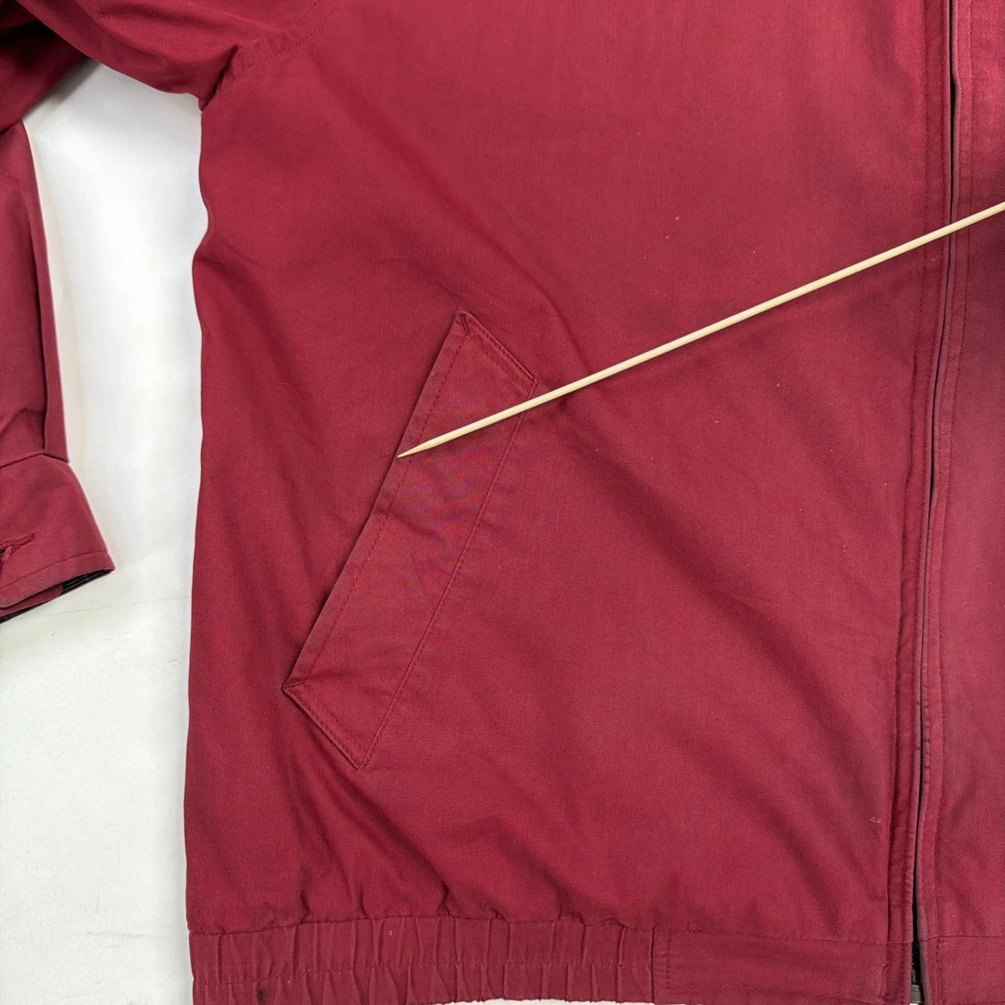 Vintage London Fog Harrington Bomber Jacket Size Large Red Plaid Lined