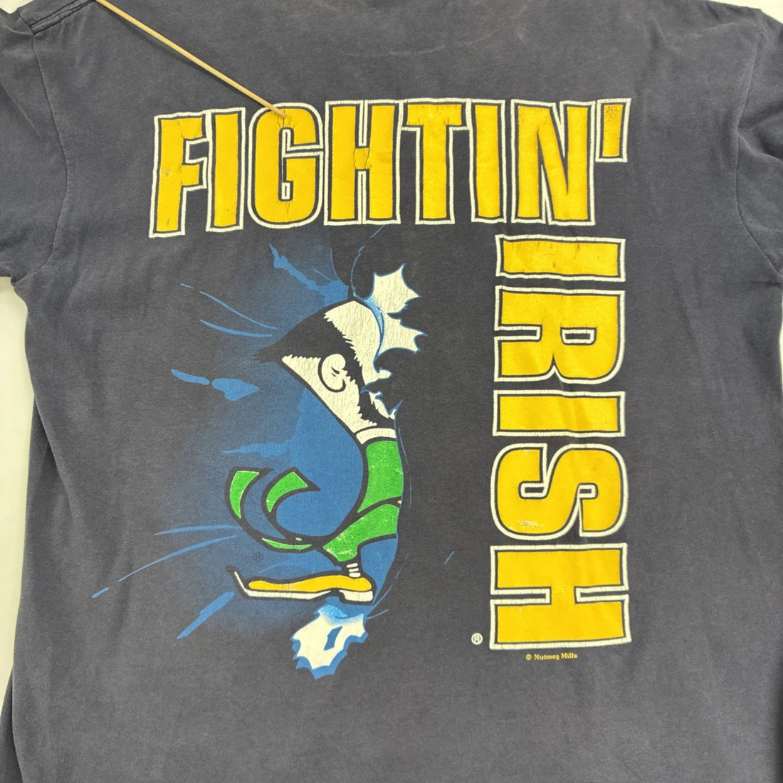 Vintage Notre Dame Fighting Irish Breakthrough Nutmeg T-Shirt Large 90s NCAA