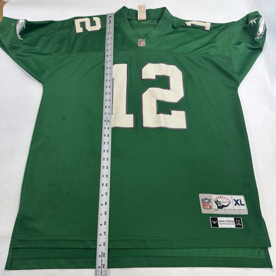 Philadelphia Eagles Randall Cunningham Throwback Reebok Jersey Size XL NFL