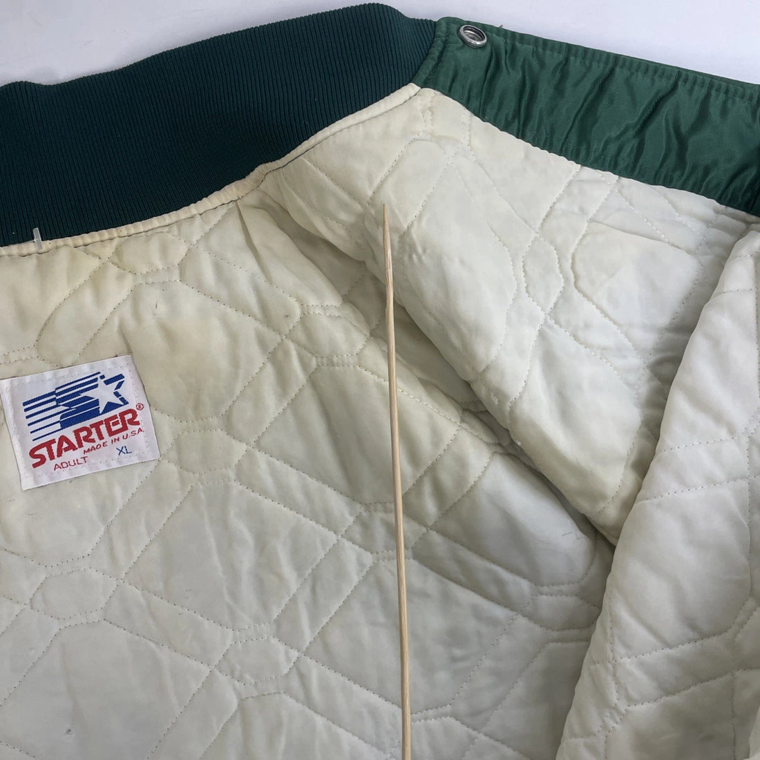 Vintage Miami Hurricanes Starter Satin Bomber Jacket Size XL NCAA