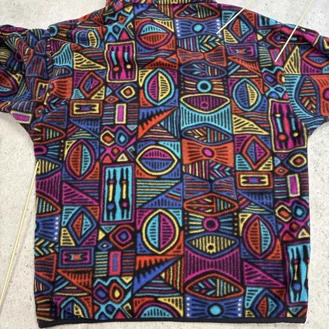 Vintage Patagonia Aztec Aboriginal Synchilla Snap T Fleece Jacket Medium 90s