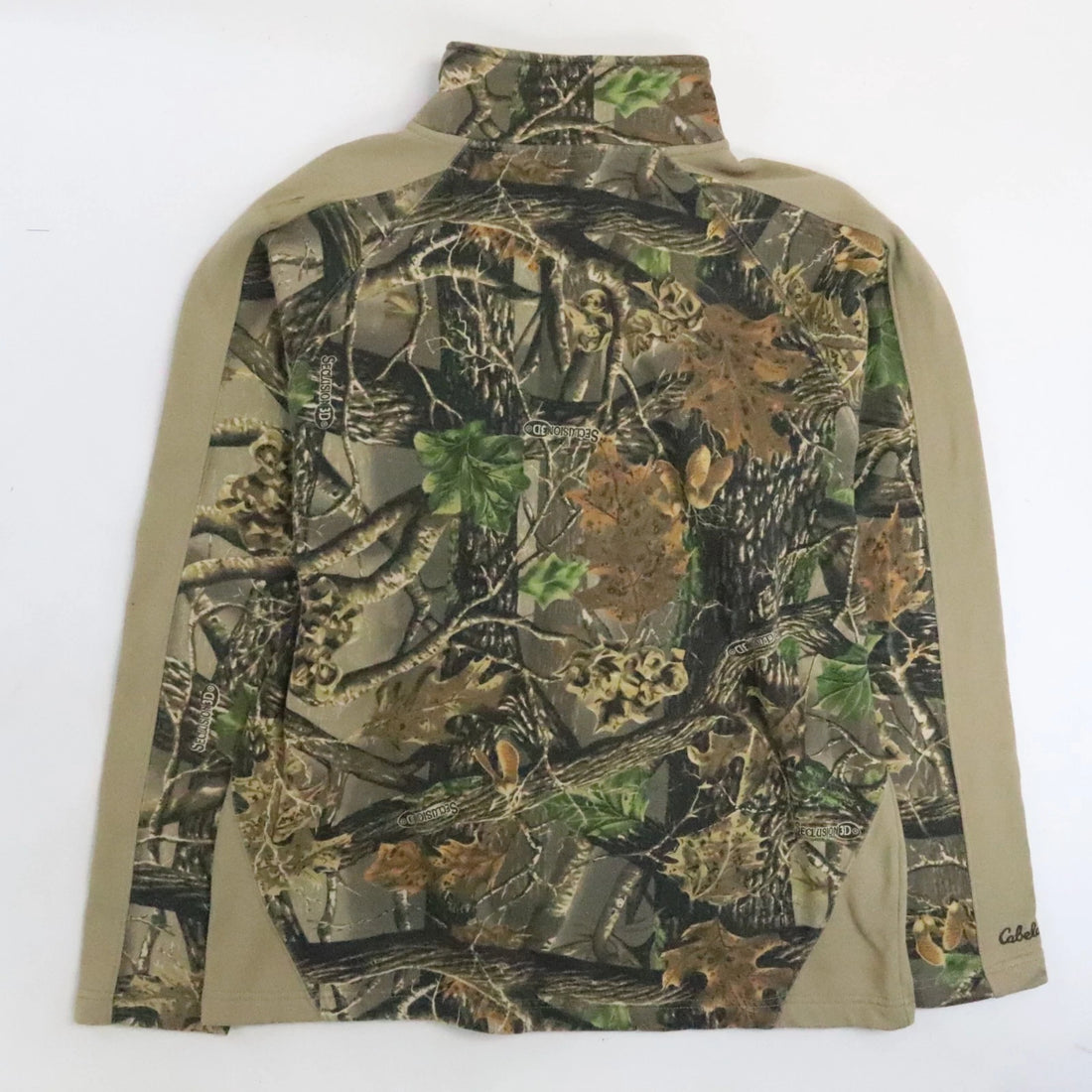 Cabela's Seclusion Camo 1/4 Zip Sweatshirt Size Medium