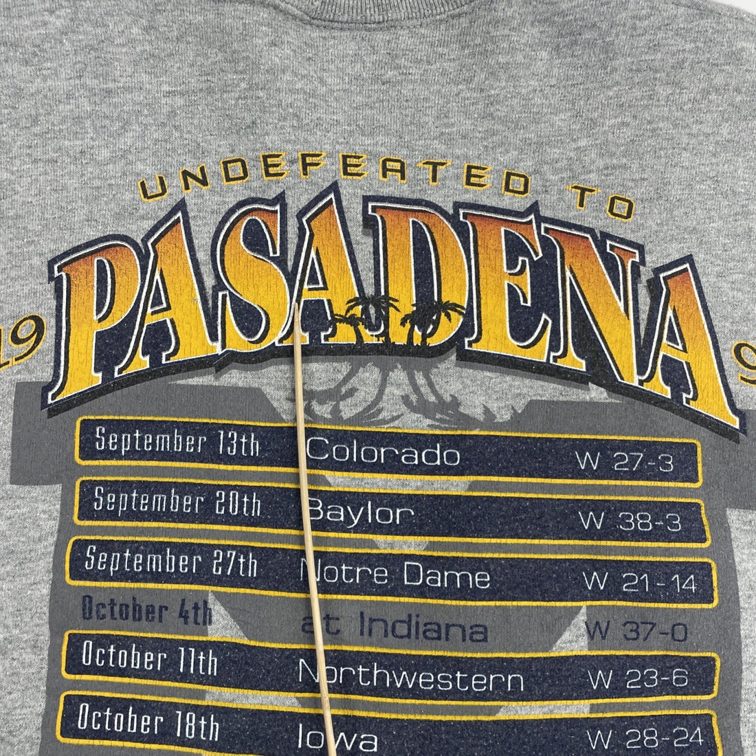Vintage Michigan Wolverines Undefeated To Pasadena Sweatshirt Size XL NCAA