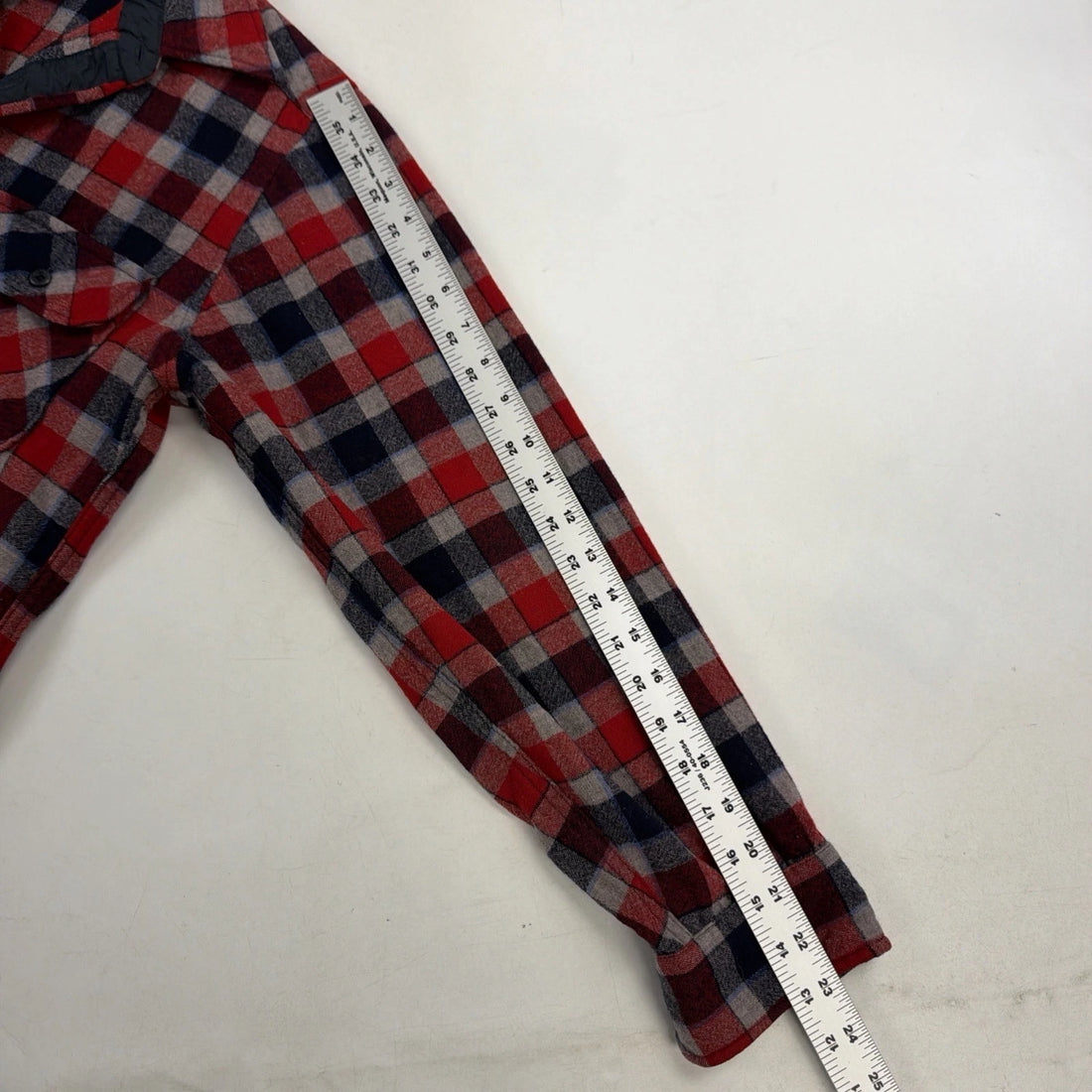 Vintage Pendleton Wool Board Button Up Shirt Size Medium Red Plaid