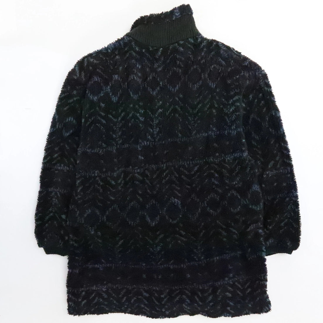 Vintage Columbia Fleece Jacket Size Medium Aztec Blue Black