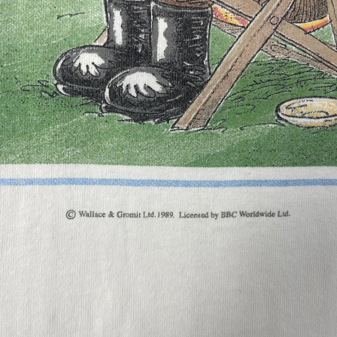 Vintage Wallace & Gromit T-Shirt Size XL Cartoon Promo 1989 80s