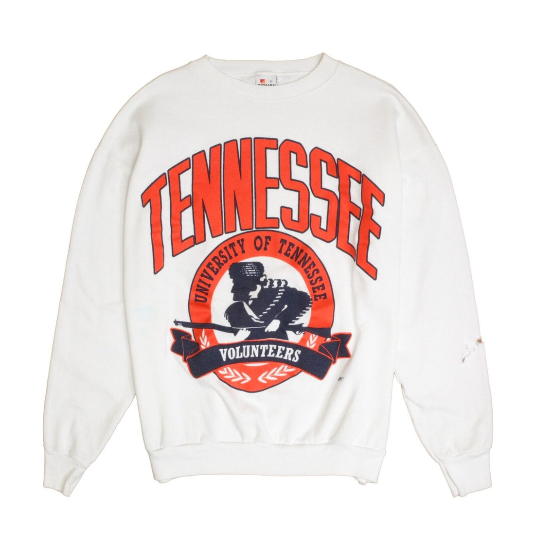 Vintage Tennessee Volunteers Crest Sweatshirt Crewneck Size XL 90s NCAA