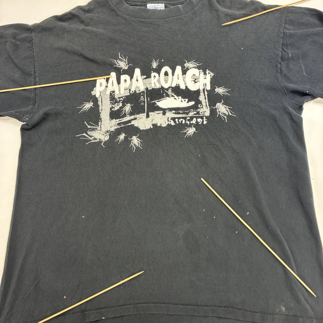 Vintage Papa Roach Infest Come To Papa T-Shirt Size XL Band Tee 2000