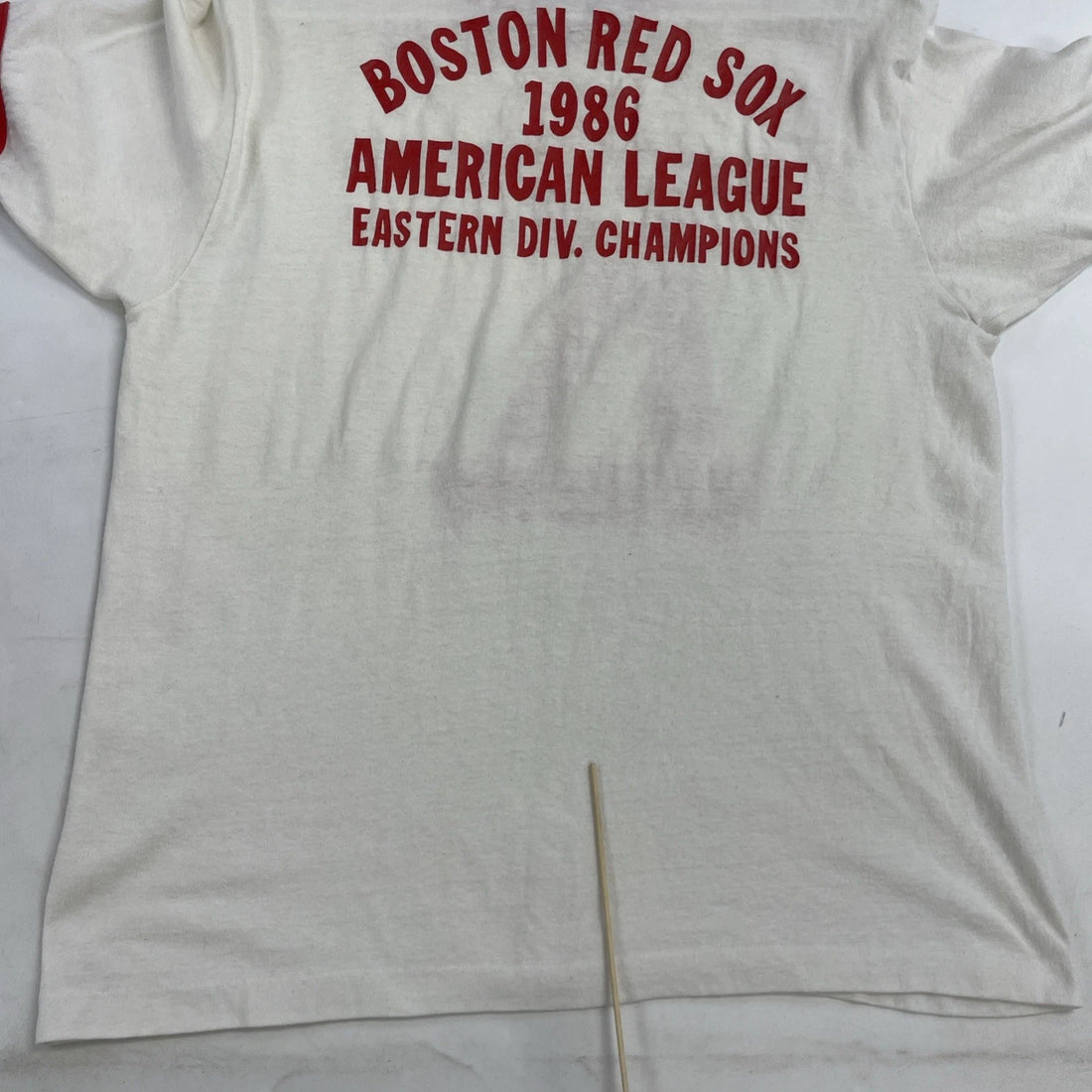 Vintage Boston Red Sox K Rodgers Ringer T-Shirt XL 1986 80s MLB