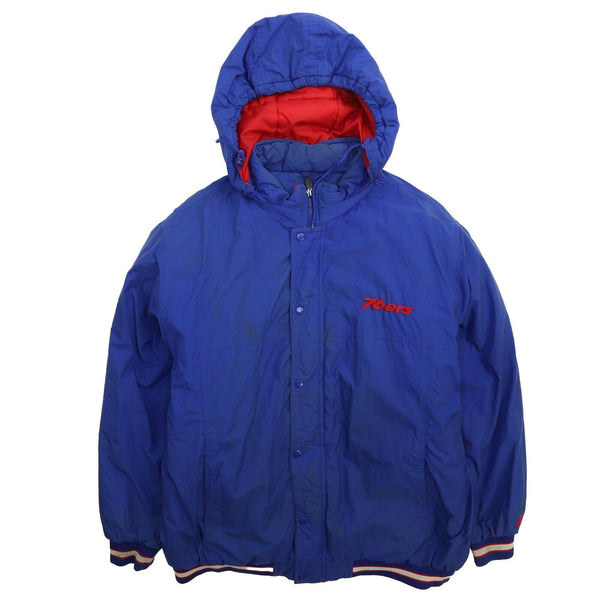 Vintage Philadelphia 76ers Reebok Puffer Jacket Size XL NBA