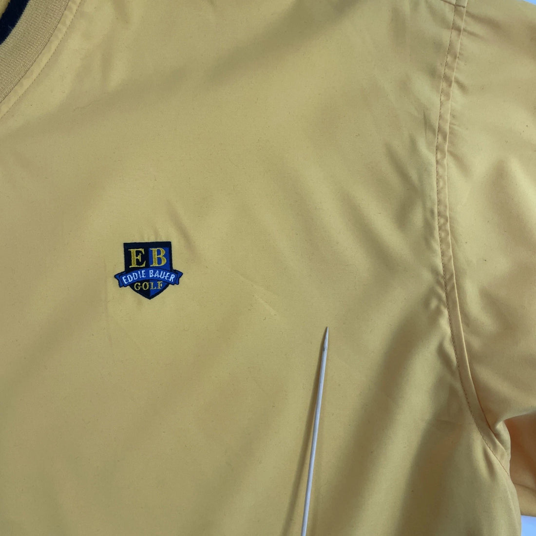 Vintage Eddie Bauer Ebtek Pullover Windbreaker Light Jacket Size XL Yellow