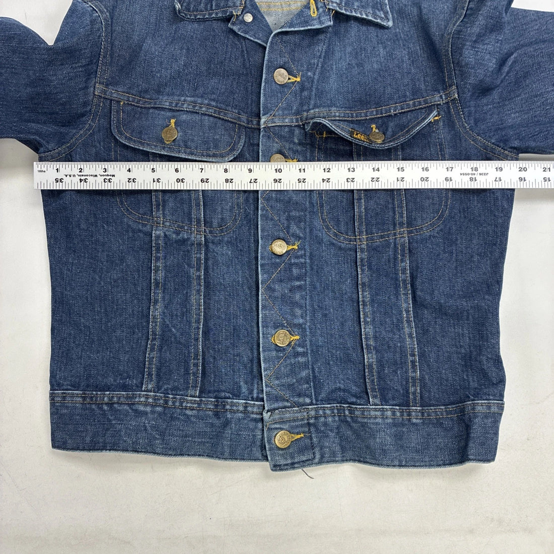 Vintage Lee Denim Trucker Jacket Size Medium