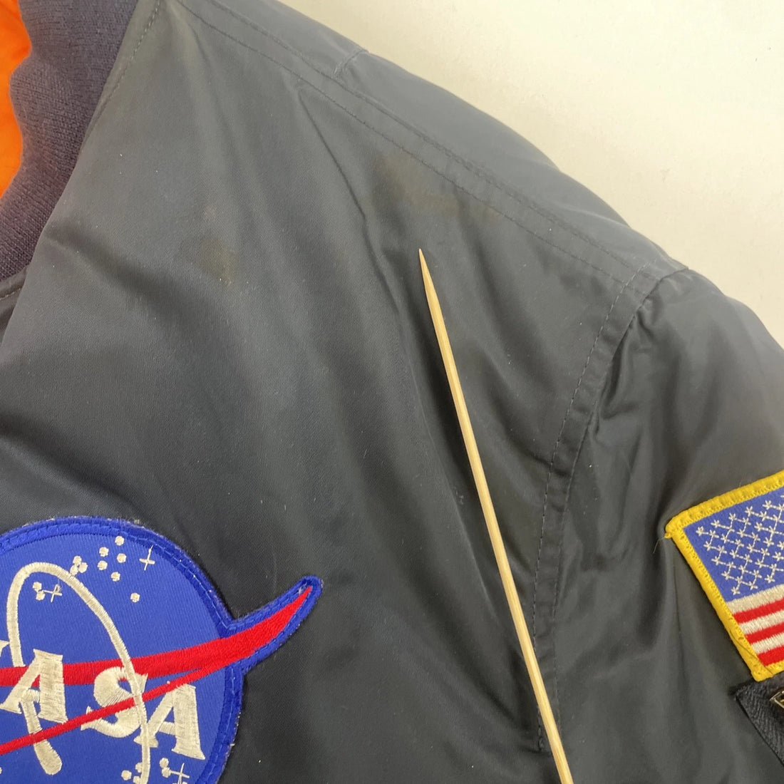 Alpha Industries NASA USAF Flight Bomber Jacket Size XL Reversible