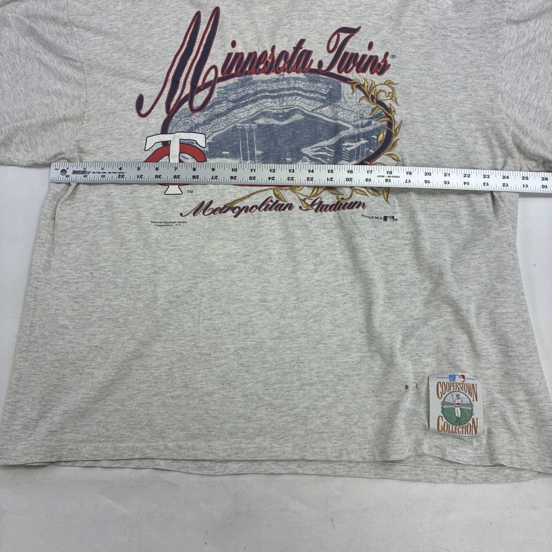 Vintage Minnesota Twins Metropolitan Stadium Nutmeg T-Shirt Size XL 90s MLB