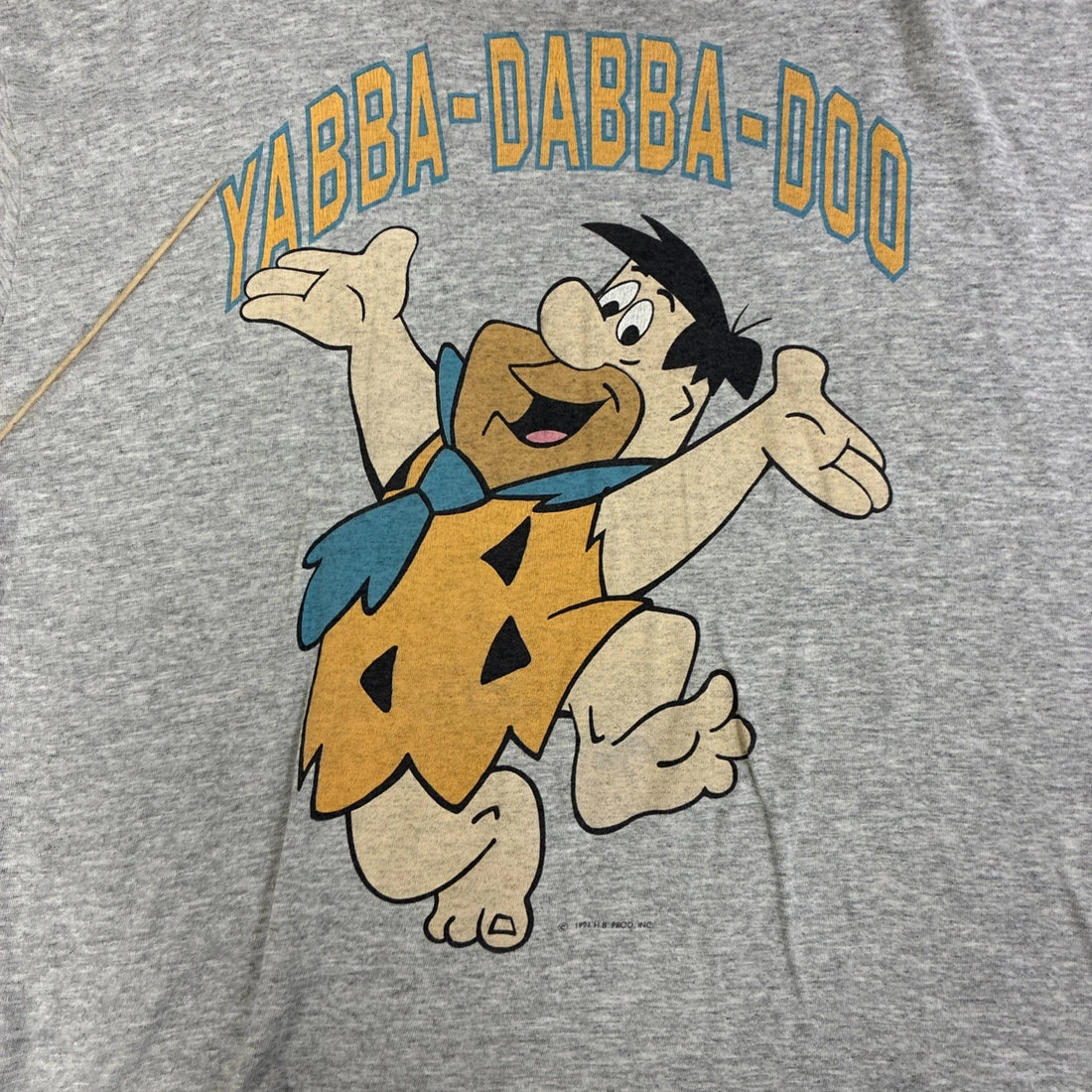 Vintage Fred Flinstone Paramount Parks T-Shirt Size XL Double Sided 1994 90s