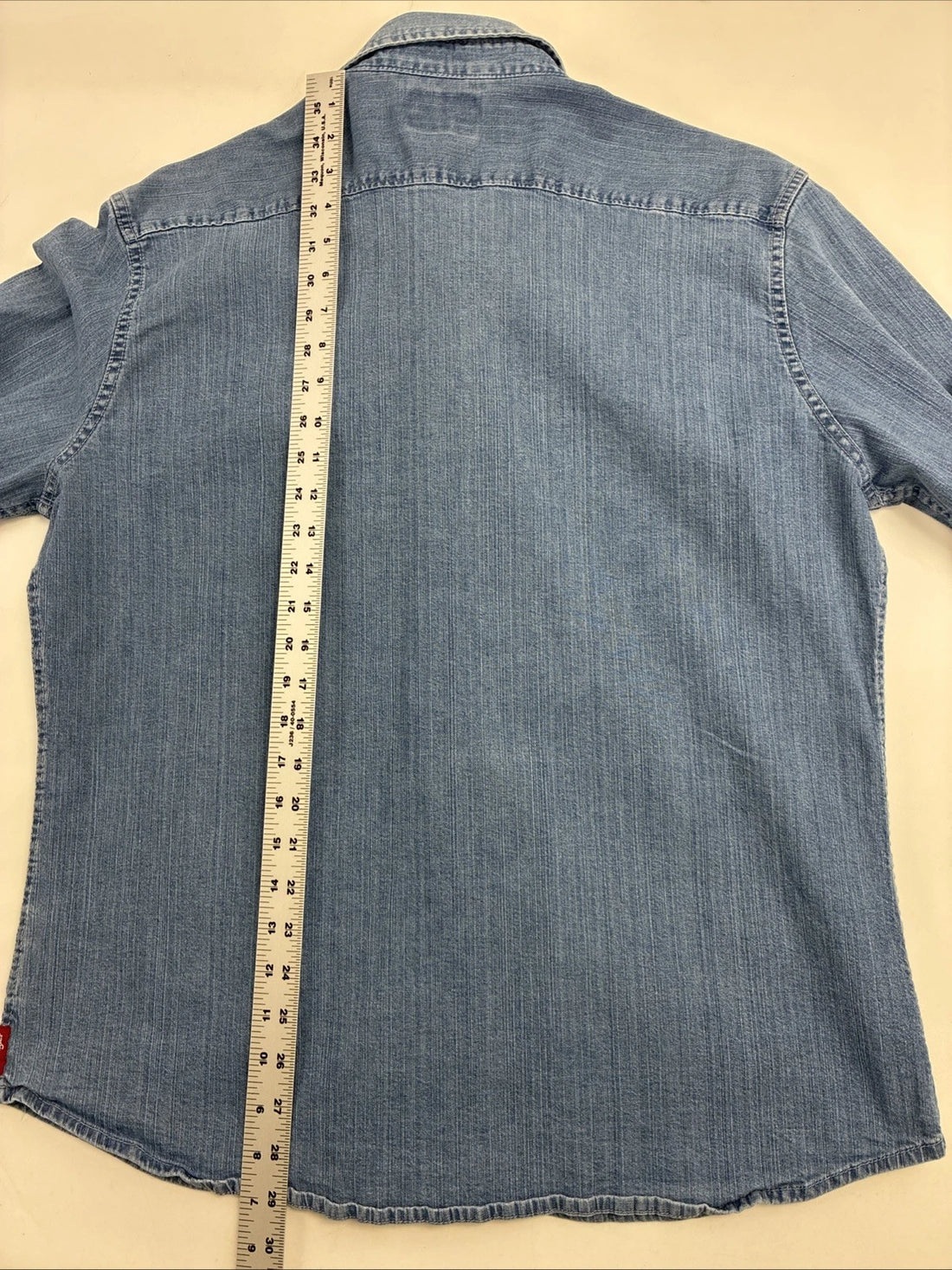 Wrangler Western Denim Pearl Snap Shirt Size XL