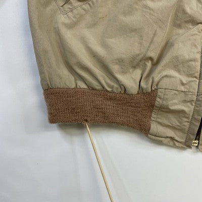 Vintage Salvalaine Sierra Du-Val Bomber Jacket Size Medium Beige