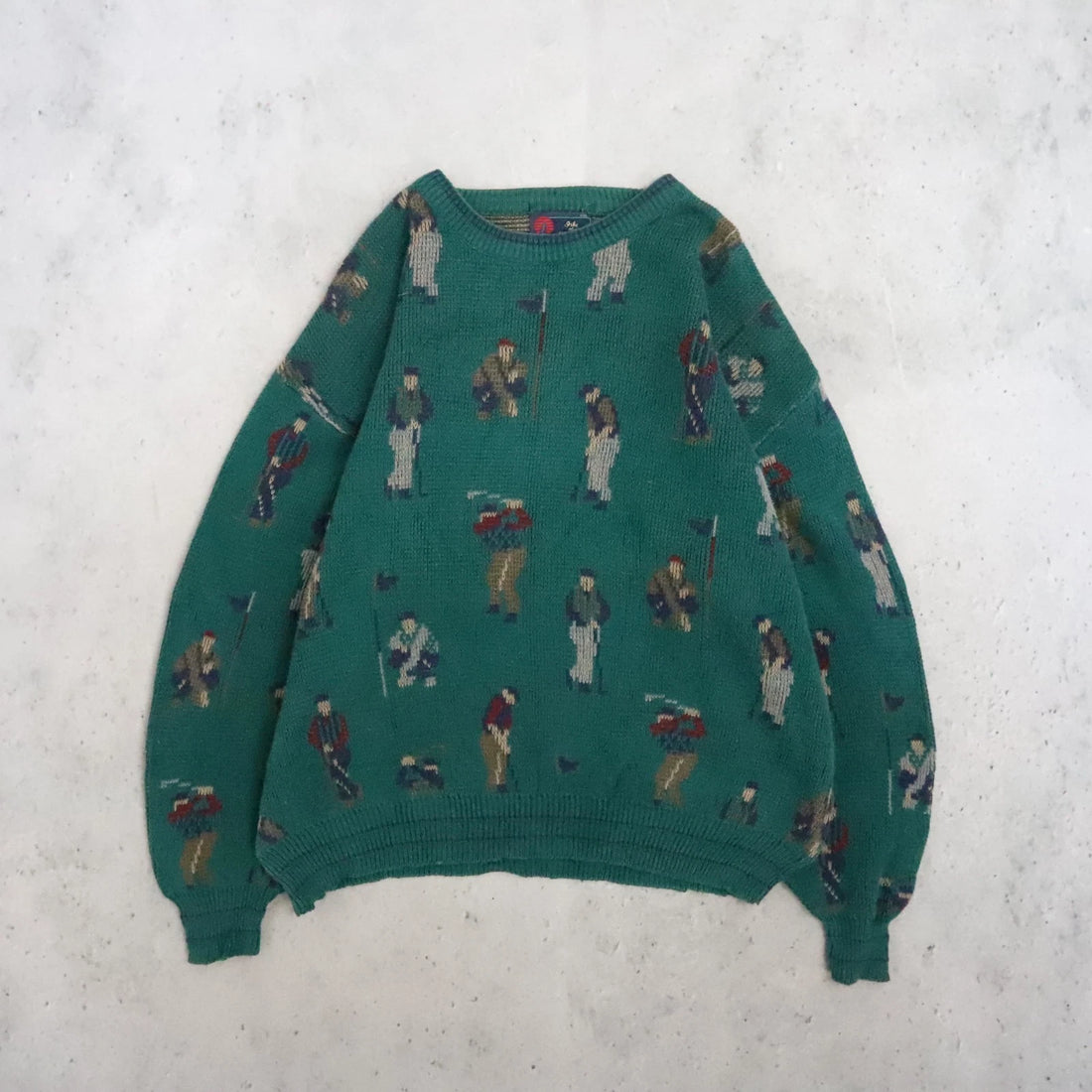 Vintage Isle Of Cotton Golf Crewneck Sweater Size 2XL