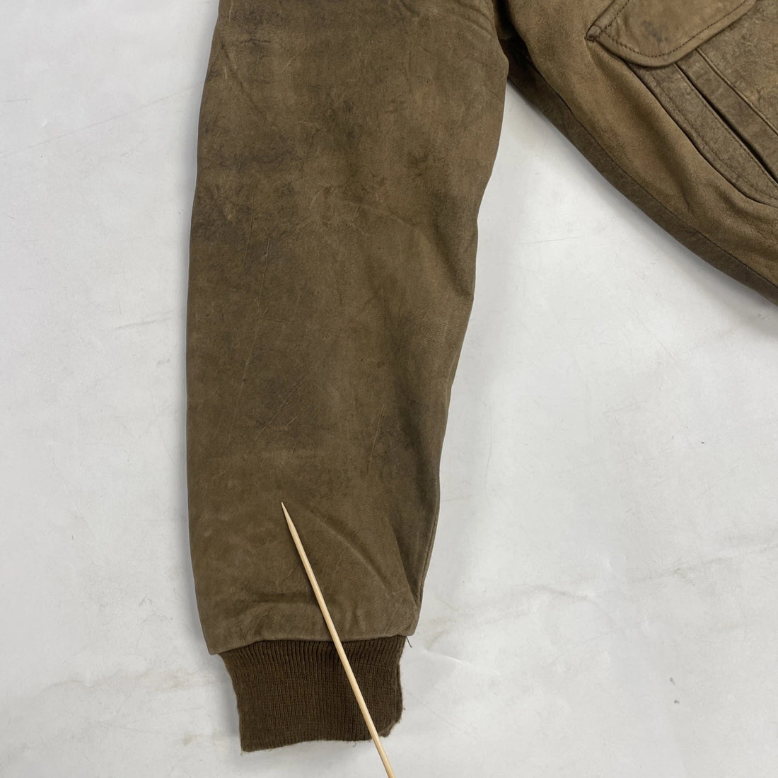 Vintage B4U Bomber Leather Jacket Womens Size Large Brown