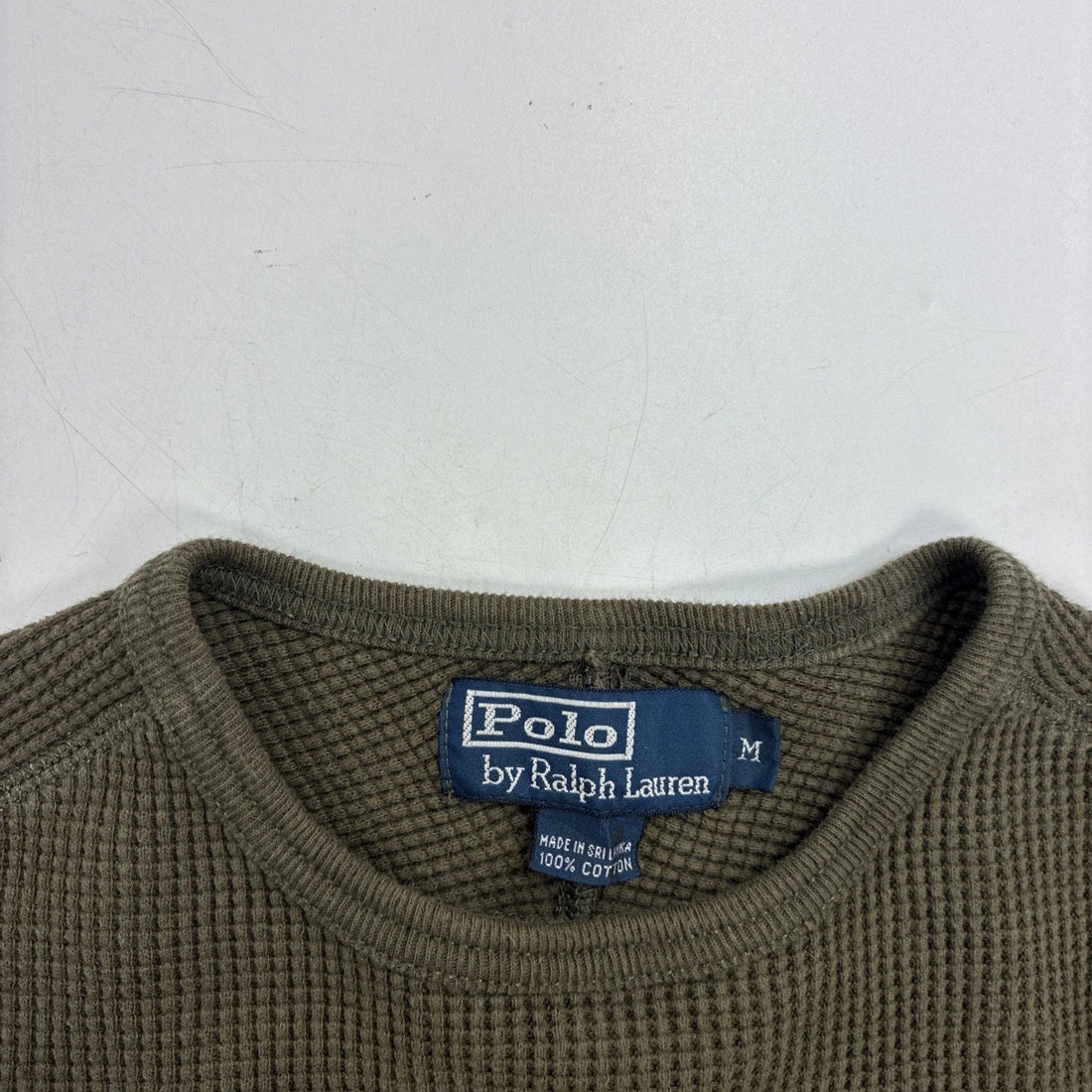 Vintage Polo Ralph Lauren Thermal Long Sleeve Shirt Size Medium