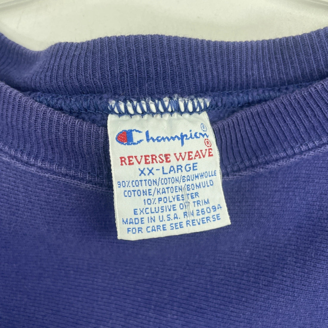 Vintage Champion Reverse Weave Crewneck Sweatshirt Size 2XL Blue 90s
