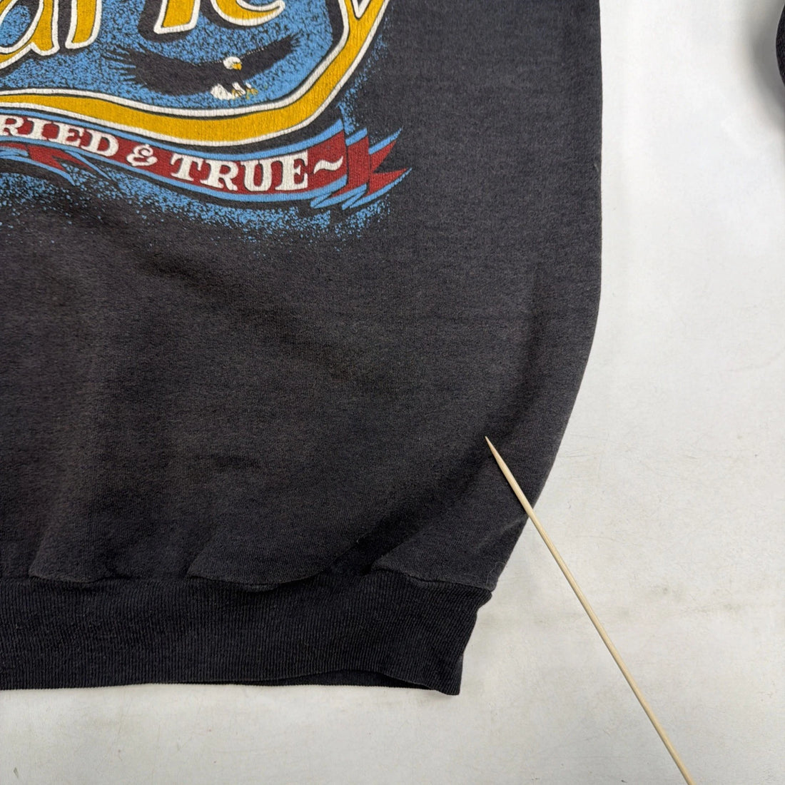 Vintage Harley Davidson Motorcycles Eagle Tried True Sweatshirt Large 80s 90s