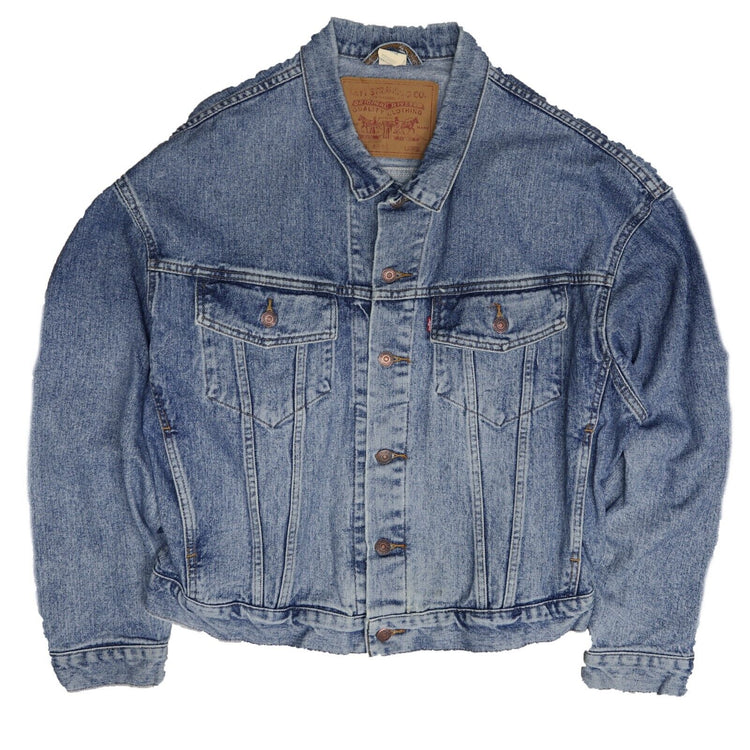 90'S Levi's 70598-4891 Oversized Patch Denim Jacket, Made in Canada, Men's L, Vintage /eaa453517
