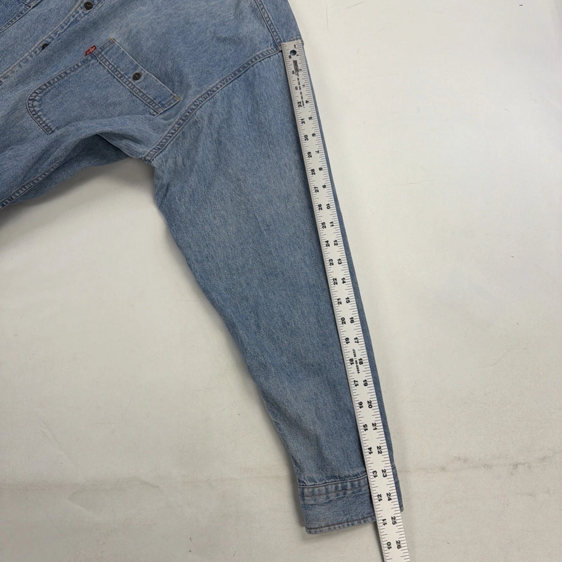 Levi's Denim Button Up Shirt Size 2XL Light Wash Blue