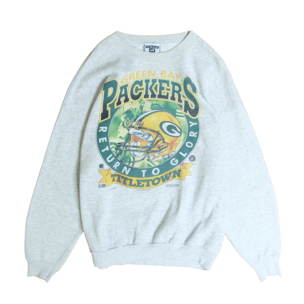 Vintage 90s Green Bay Packers White Titletown USA Sweatshirt