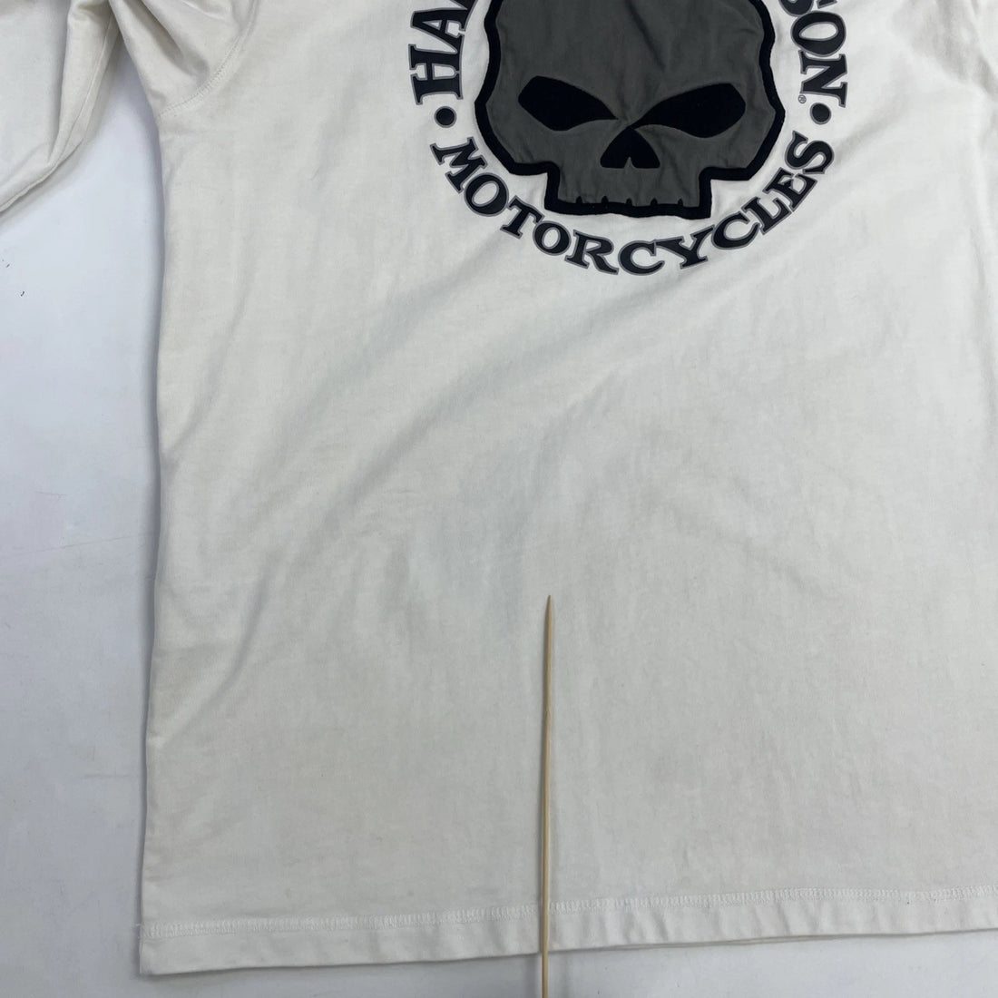 Harley Davidson Motorcycles Skull Long Sleeve T-Shirt Size Large