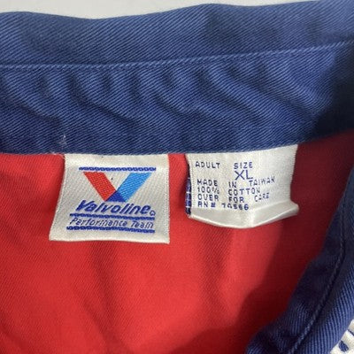 Vintage Valvoline Racing Pit Crew Shirt Size XL