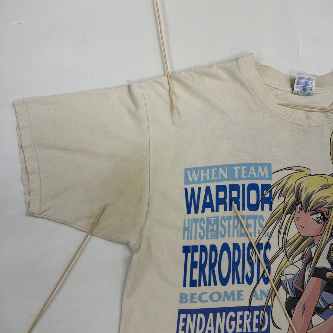 Vintage Burn Up W T-Shirt Size XL Anime Manga AOP