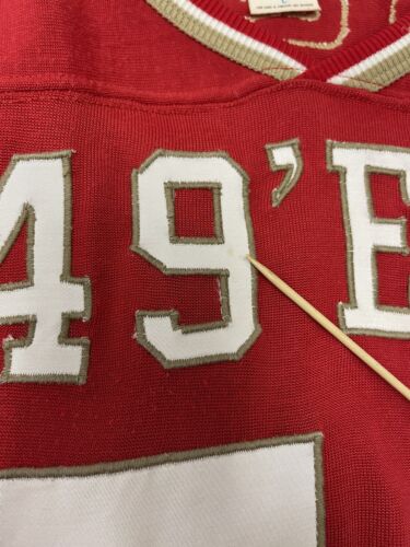 Vintage San Francisco 49ers Russell Athletic Football Jersey Size Large 90s NFL