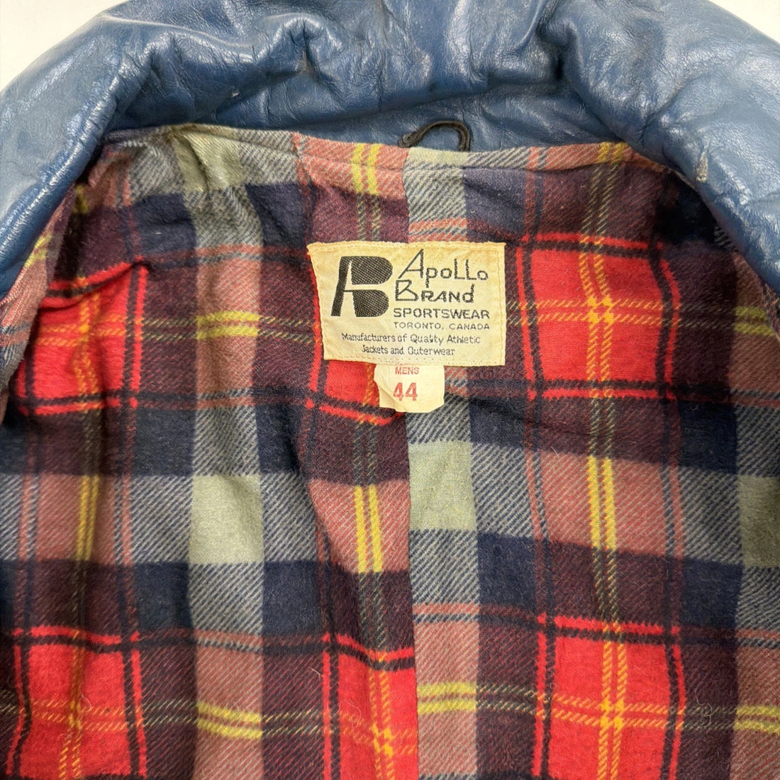 Vintage Brock University Computer Science Leather Varsity Jacket 44 1981 80s
