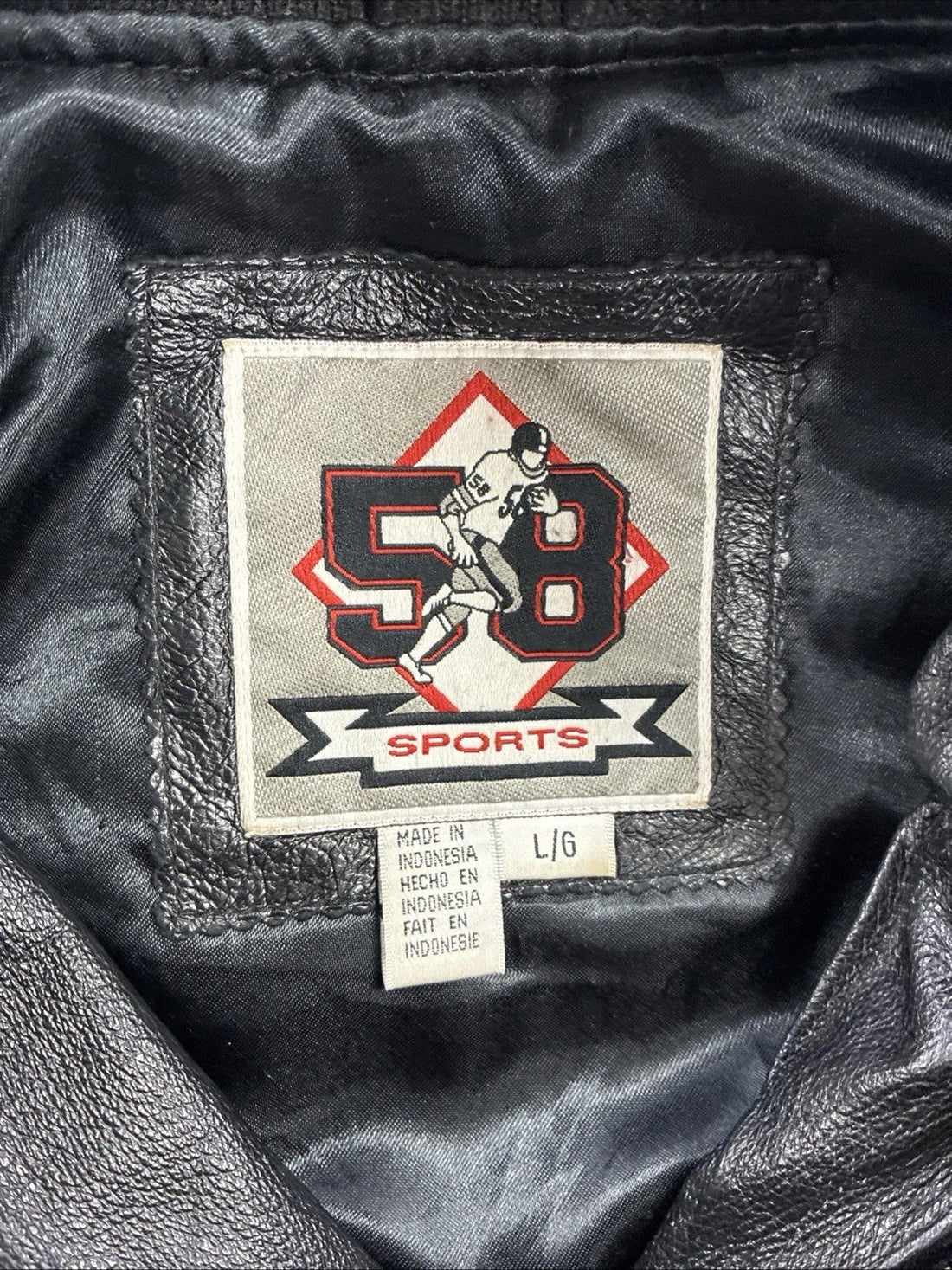 Vintage Minnesota Vikings Leather Varsity Jacket Size Large NFL