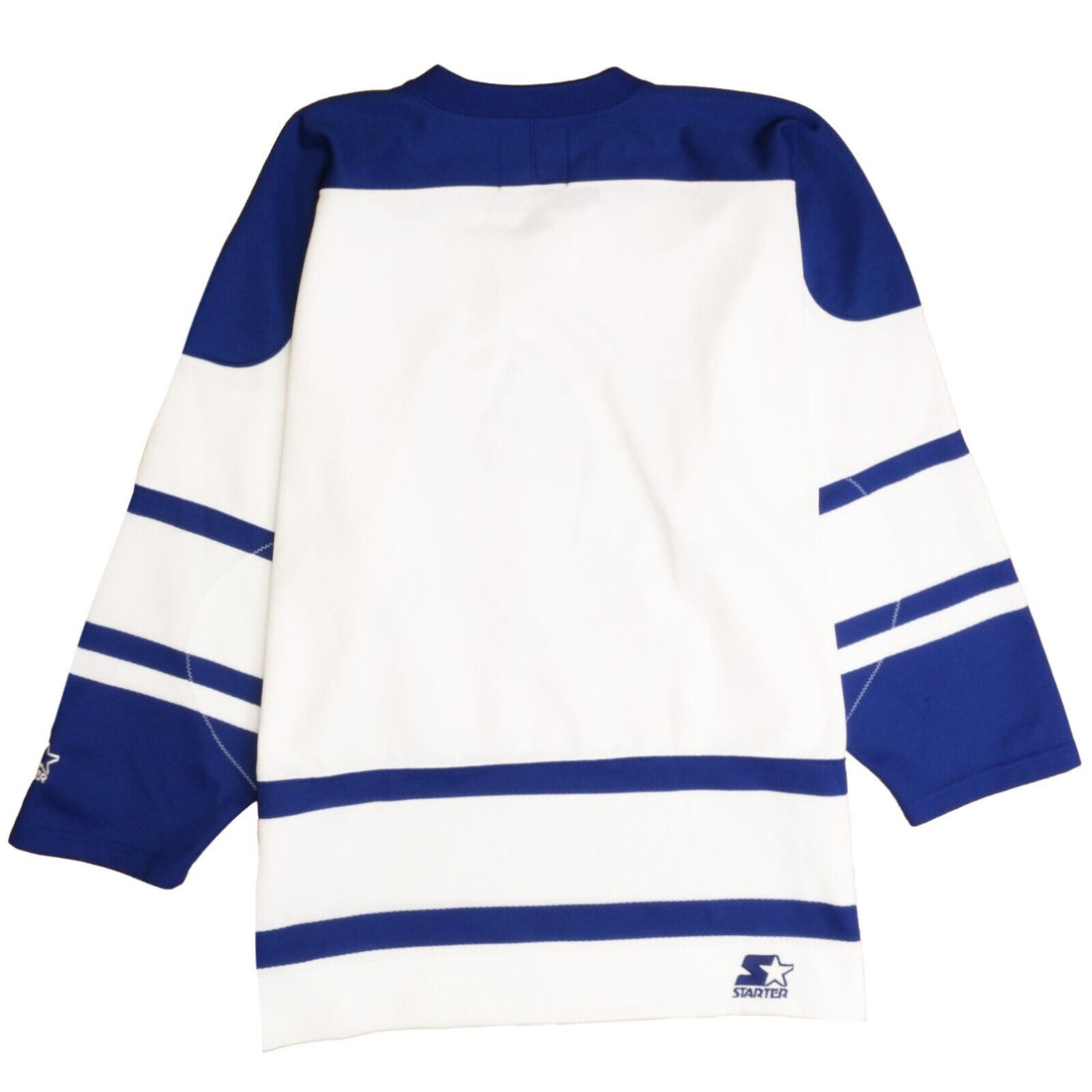 Vintage Toronto Maple Leafs Starter Hockey Jersey Size Large White Lace Up NHL