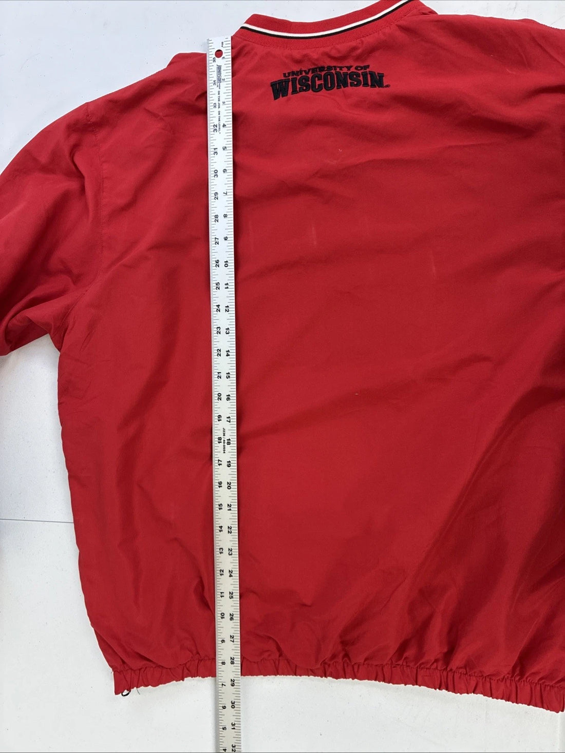 Vintage Wisconsin Badgers Pullover Windbreaker Light Jacket XL NCAA
