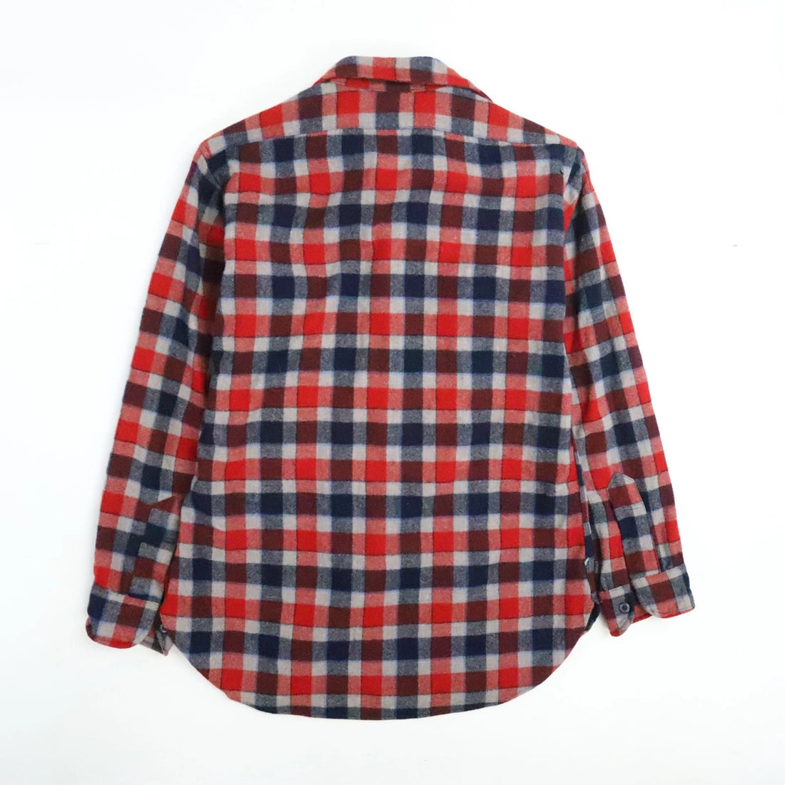 Vintage Pendleton Wool Board Button Up Shirt Size Medium Red Plaid