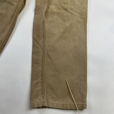 Vintage Carhartt Canvas Carpenter Work Pants Size 34 X 30 Brown